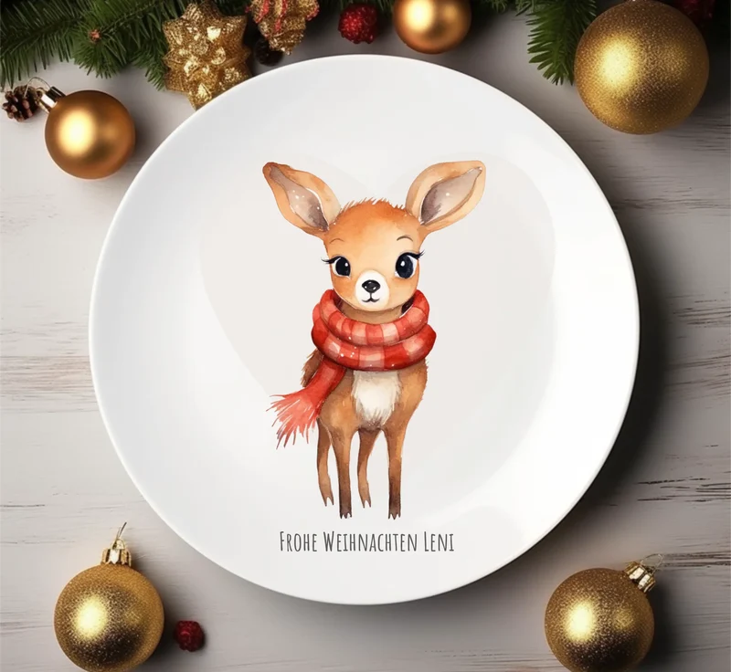 Geschenk Nikolaus, Weihnachten personalisiert - Kindertasse, Kinderbecher, Kinderteller - Nikolaustasse, Weihnachtstasse -mit Name