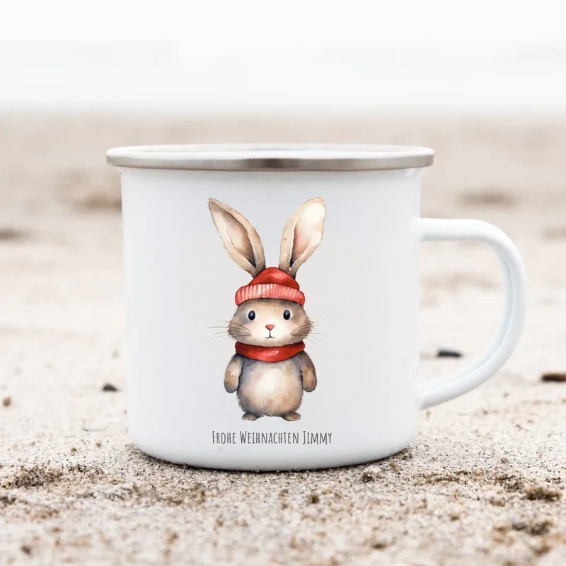 Geschenk Nikolaus, Weihnachten personalisiert - Kindertasse, Kinderbecher, Kinderteller - Nikolaustasse, Weihnachtstasse -mit Name - mit Name