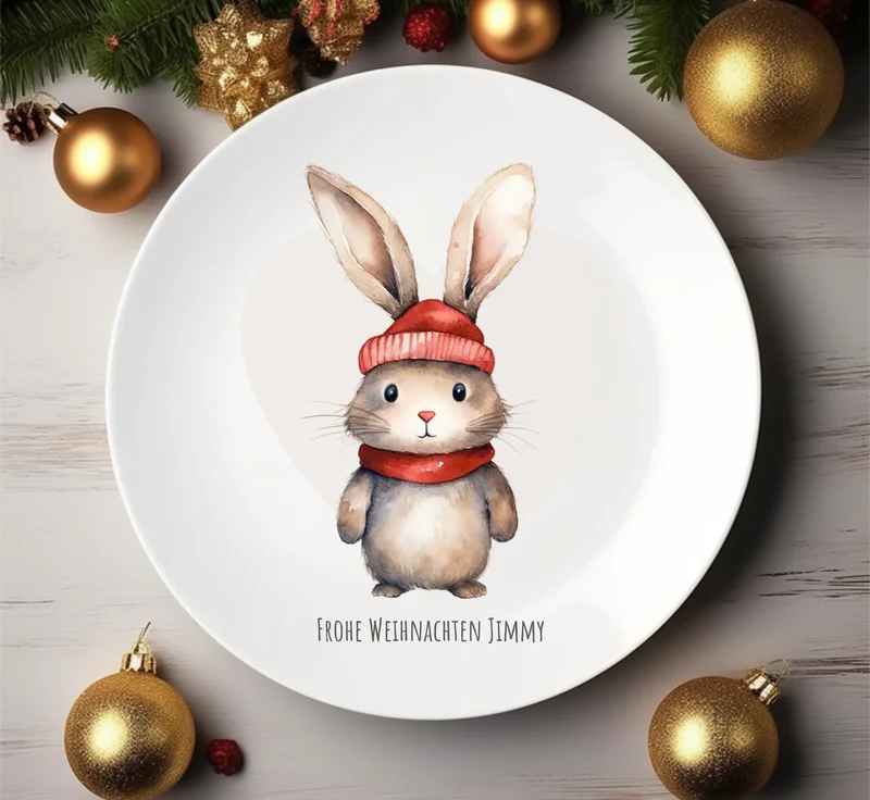 Geschenk Nikolaus, Weihnachten personalisiert - Kindertasse, Kinderbecher, Kinderteller - Nikolaustasse, Weihnachtstasse -mit Name - mit Name