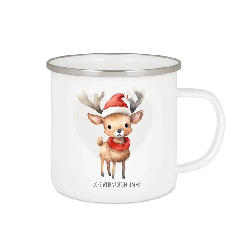 Geschenk Nikolaus, Weihnachten personalisiert - Kindertasse, Kinderbecher, Kinderteller - Nikolaustasse, Weihnachtstasse -mit Name