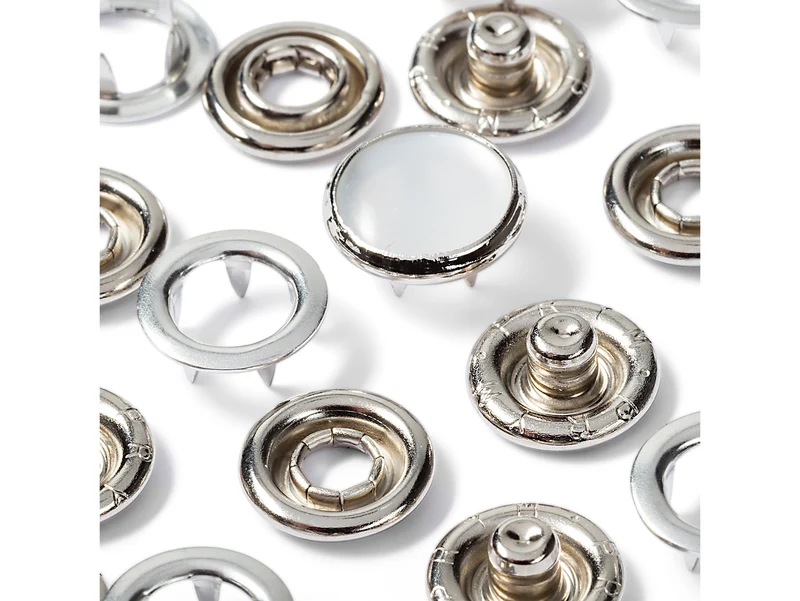 Prym 390122 Nähfrei Druckknöpfe mit Perlenkappe 12mm Nachfüllpackung - 6 Stück
