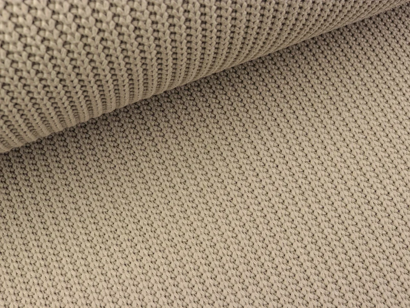 Strickstoff Cable Grobstrick gerippt beige uni