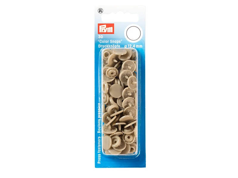 Prym 393142 Nähfrei Druckknöpfe Color Snaps rund 12,4 mm champagner - 30 Stück