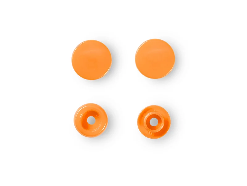 Prym 393140 Nähfrei Druckknöpfe Color Snaps rund 12,4 mm orange - 30 Stück