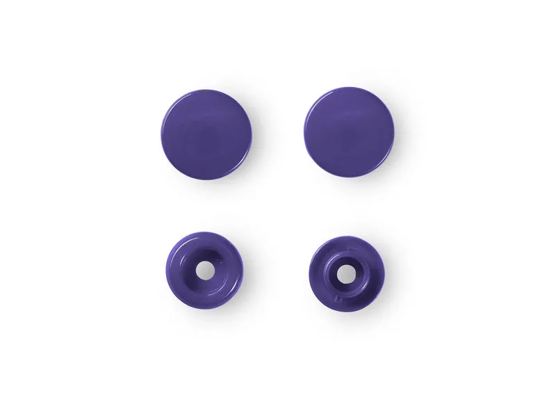 Prym 393135 Nähfrei Druckknöpfe Color Snaps rund 12,4 mm violett - 30 Stück