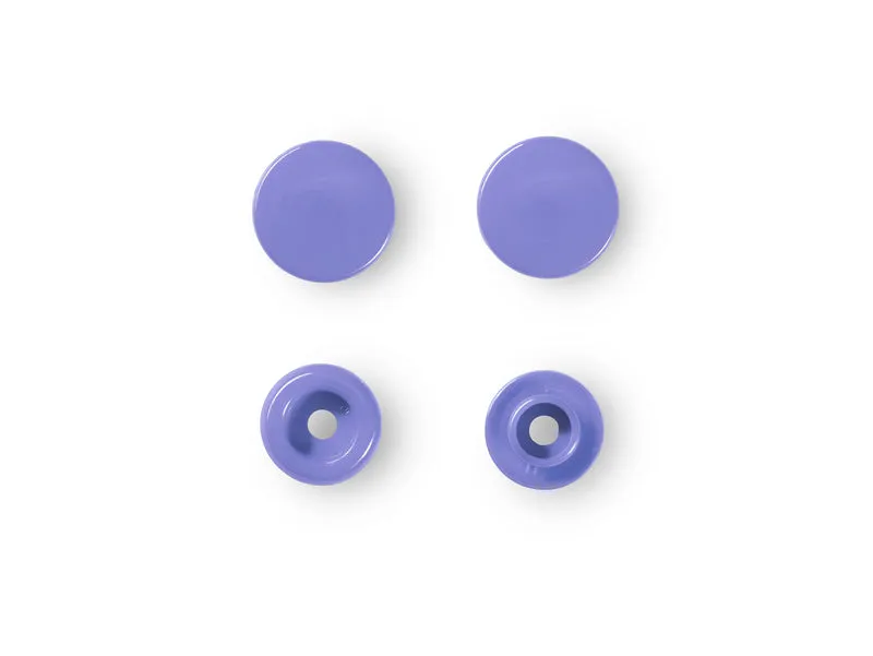 Prym 393128 Nähfrei Druckknöpfe Color Snaps rund 12,4 mm dunkelflieder - 30 Stück