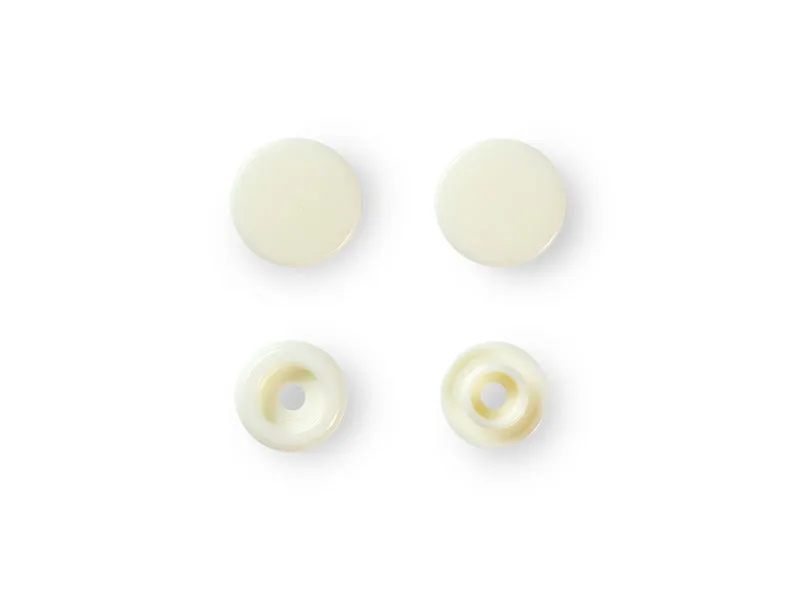 Prym 393122 Nähfrei Druckknöpfe Color Snaps rund 12,4 mm perle - 30 Stück
