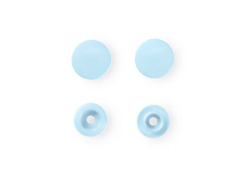 Prym 393120 Nähfrei Druckknöpfe Color Snaps rund 12,4 mm hellblau - 30 Stück