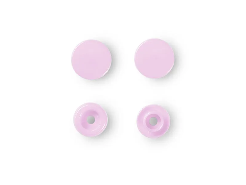 Prym 393118 Nähfrei Druckknöpfe Color Snaps rund 12,4 mm rosa - 30 Stück