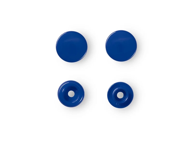 Prym 393116 Nähfrei Druckknöpfe Color Snaps rund 12,4 mm königsblau - 30 Stück