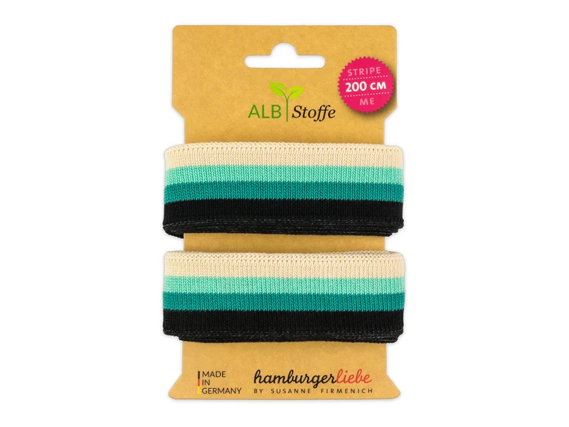 Stripe Me College Pretty & Pure Band meringa-verdino-caraibi-schwarz