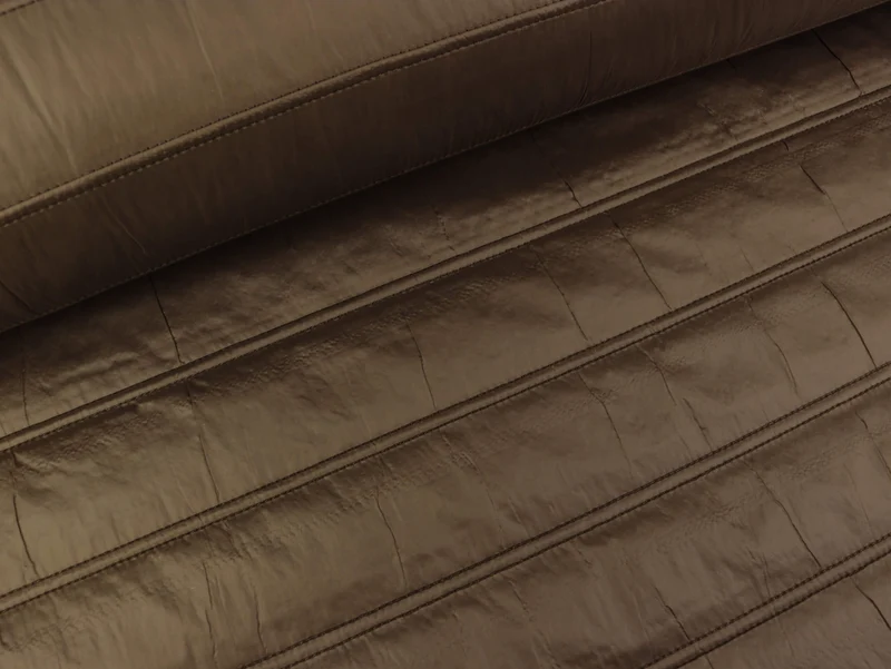 Steppstoff Dyncy Quilt dunkelbraun uni wattiert