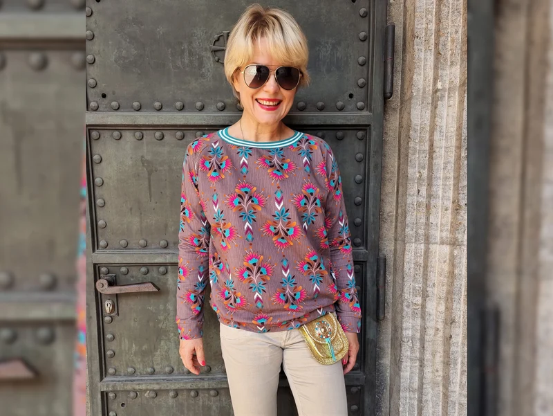Hamburger Liebe Baumwollsweat Desert Rose scoiatollo-bunt