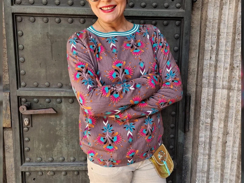 Hamburger Liebe Baumwollsweat Desert Rose scoiatollo-bunt