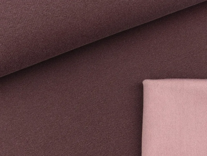 French Terry Vintage Look berry-altrosa
