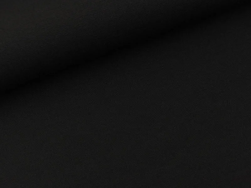 Punta di Roma Nylon Jersey schwarz uni