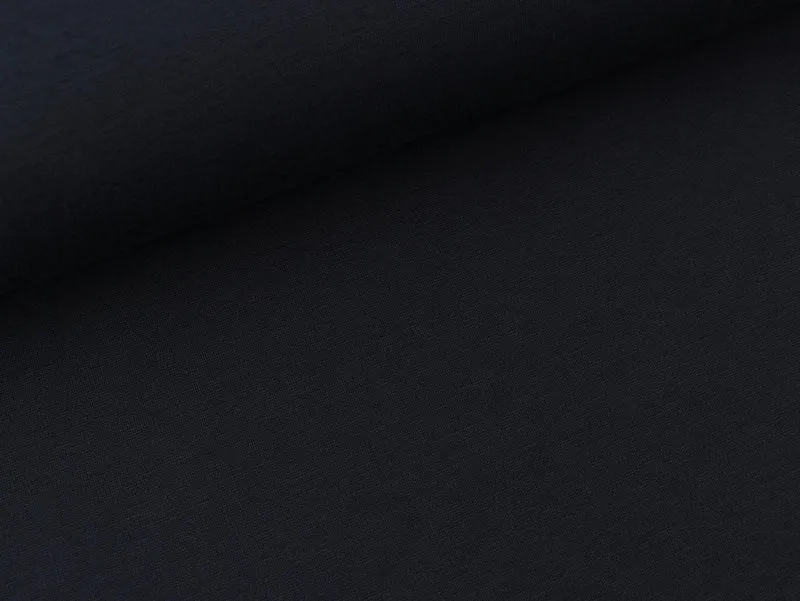 Heavy Punta di Roma Brushed Jersey dark navy