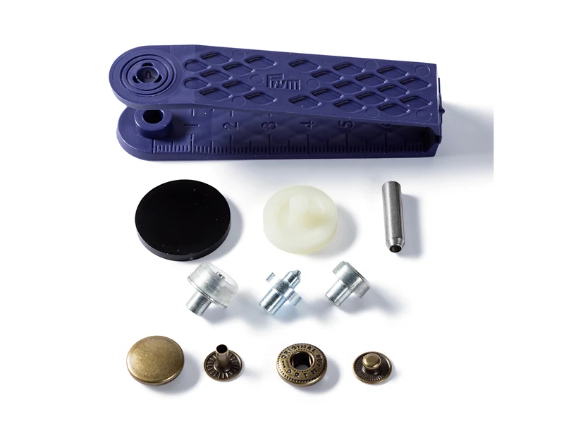 Prym 390299 Nähfrei Druckknöpfe Anorak altmessing 15mm - 10 Stück