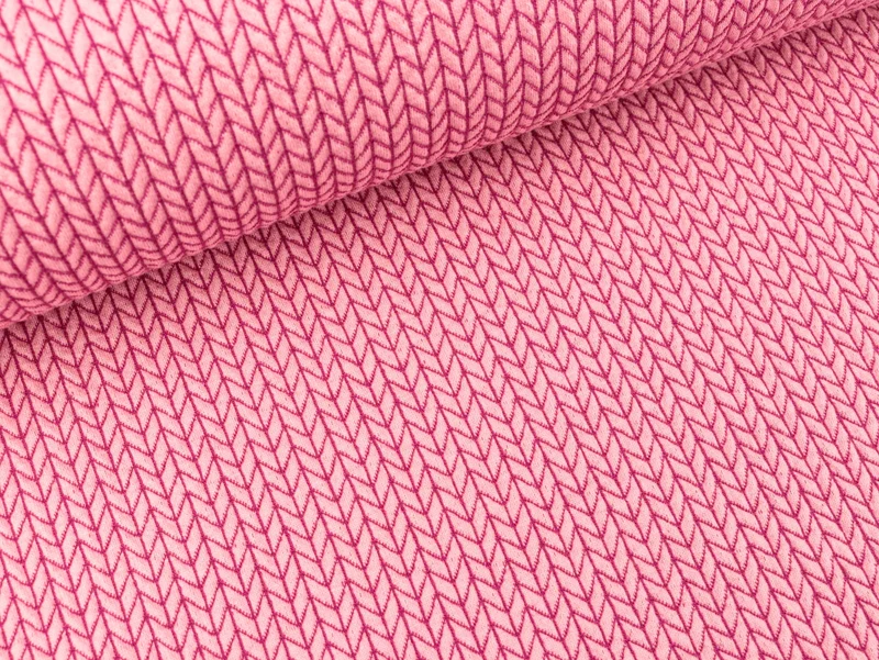 Hamburger Liebe Big Knit rosa scuro-ciclamino