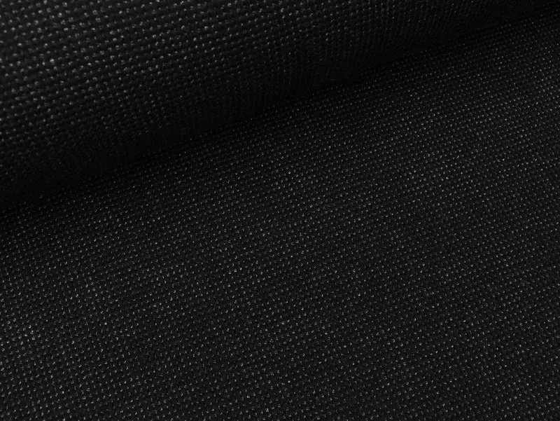 Doubleface Strickstoff Drogon Mouliné schwarz-hellgrau meliert