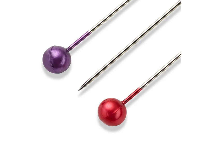 Prym 028625 Perlkopfstecknadeln 40 x 0,58mm - silber, bunt - 1 Dose, 10g