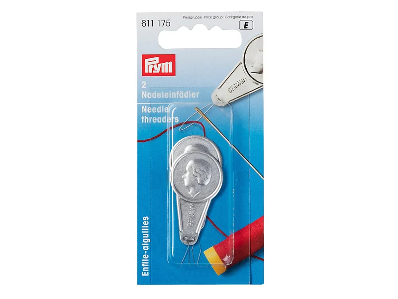 Prym 611175 Nadeleinfädler silberfarben 2 Stück
