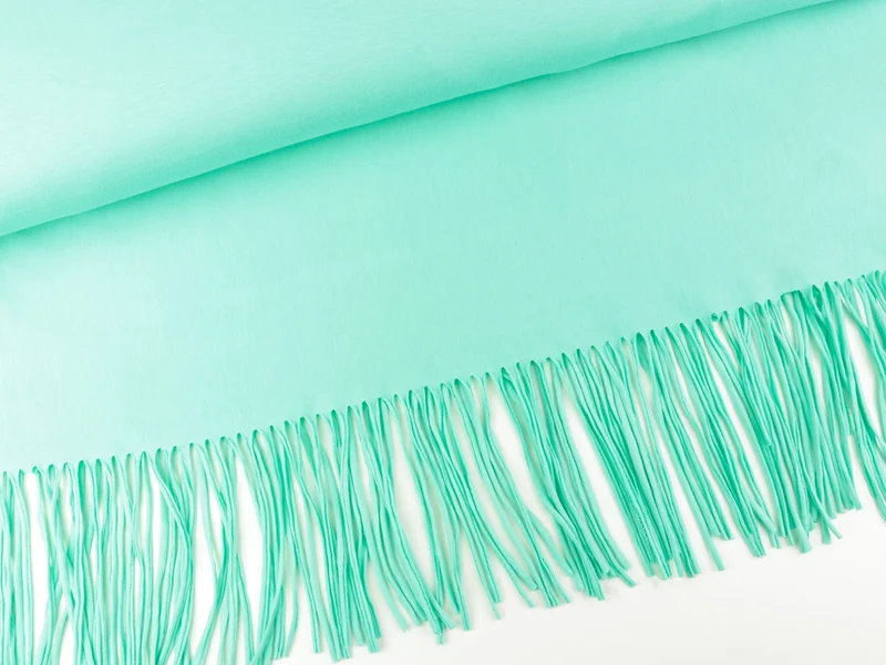 Hamburger Liebe Fringe Me Cotton Solid Colour verdino uni