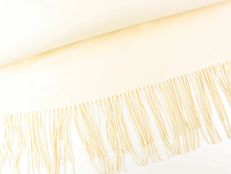 Hamburger Liebe Fringe Me Cotton Solid Colour meringa uni