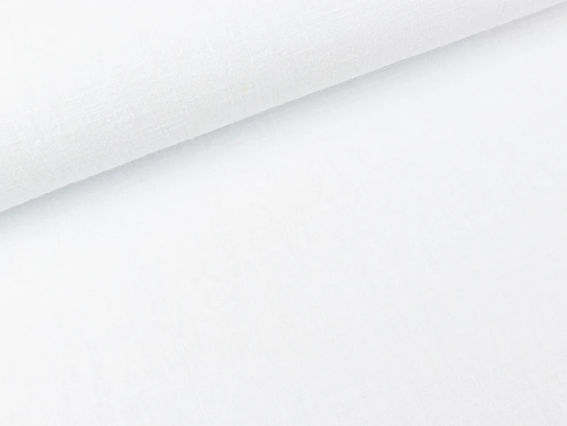 Leinenstoff Stonewashed Linnen optical white uni
