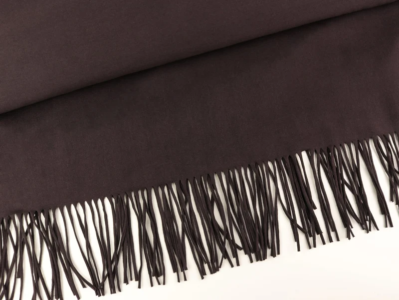 Hamburger Liebe Fringe Me Cotton Solid Colour mokka uni