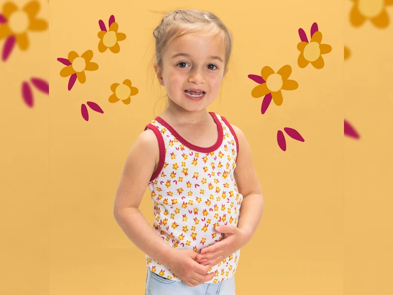 Hamburger Liebe Baumwoll Feinripp Kids Kollektion Sally and Friends Tiny Flowers bunt auf Meringa