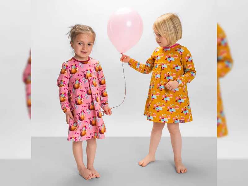 Hamburger Liebe Baumwoll Feinripp Kids Kollektion Sally and Friends Sallys House curry-bunt