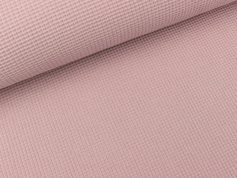 Sommer Waffeljersey Laura staubrosa uni