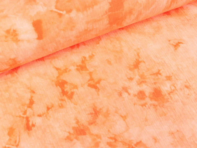 Baumwoll Double Gauze Jakob Batikoptik orange