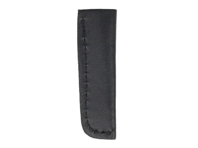 Kunstleder Kordelenden Handmade klein schwarz 1 Stück