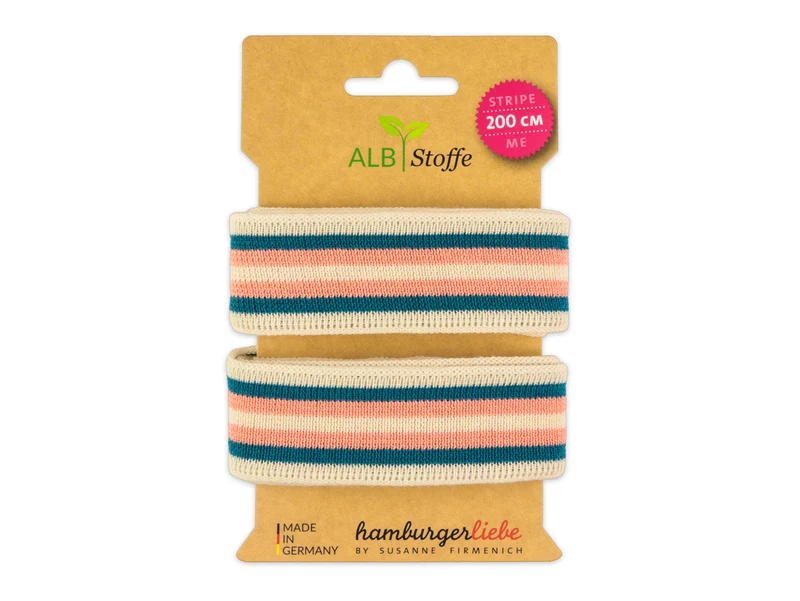 Stripe Me College Only You Band meringa-petrol-nude
