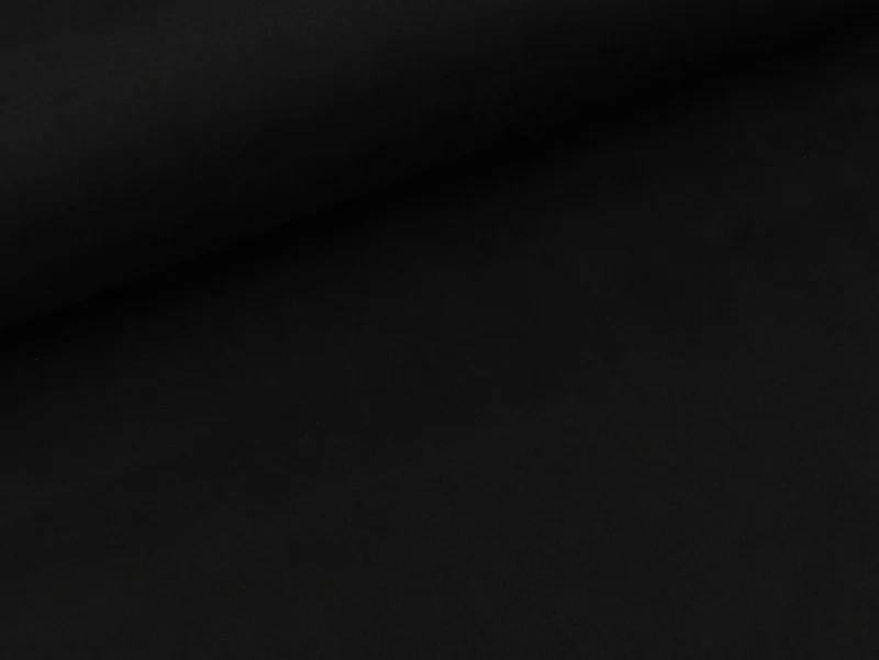 Stretch Suede Velourleder Imitat Chloe schwarz uni