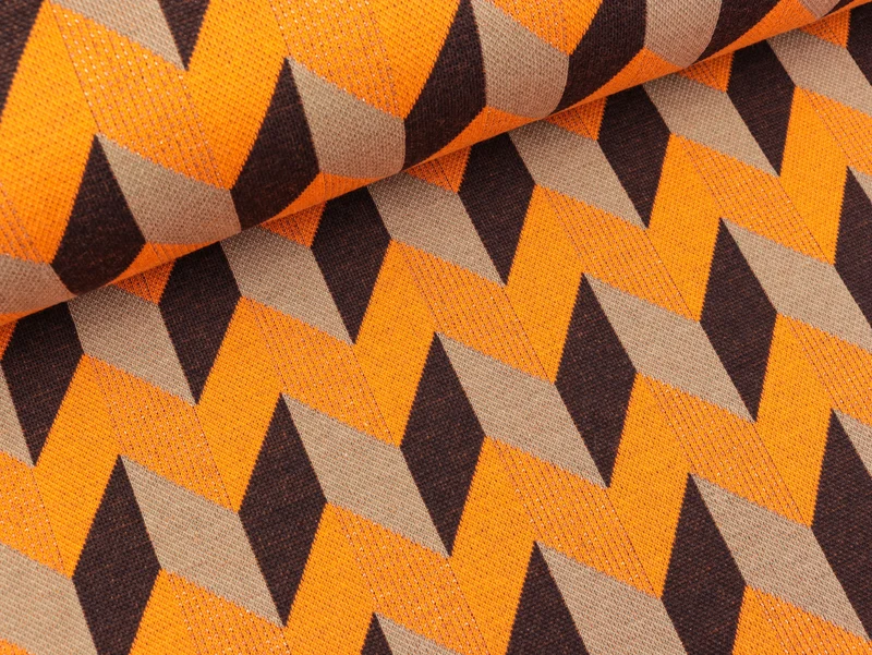 Hamburger Liebe Jacquard Glory Zig Zag papaia-mokka-sabbia-kupfer