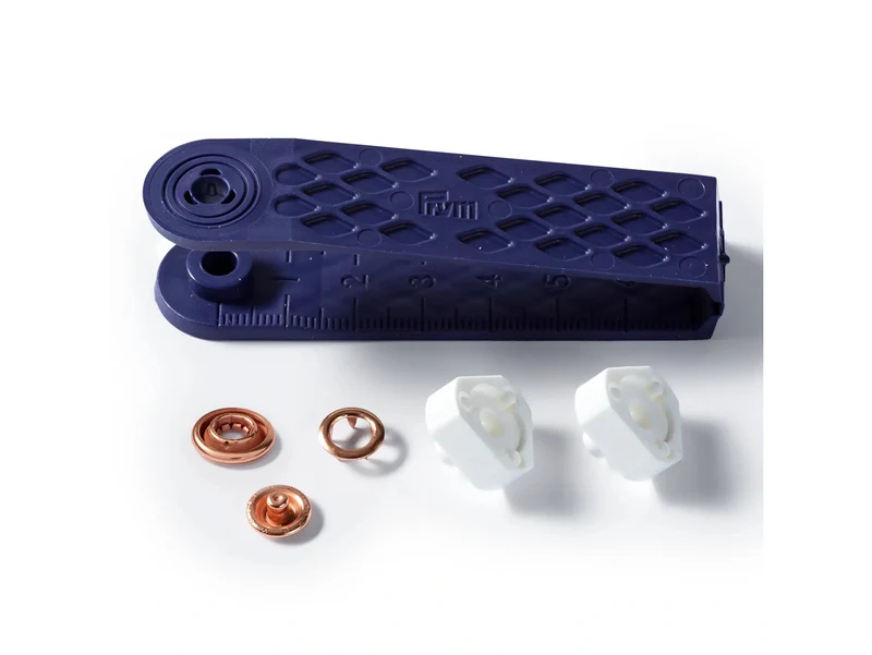 Prym 390119 Nähfrei Druckknöpfe Set mit Ring kupferfarben 10mm 10 Stück