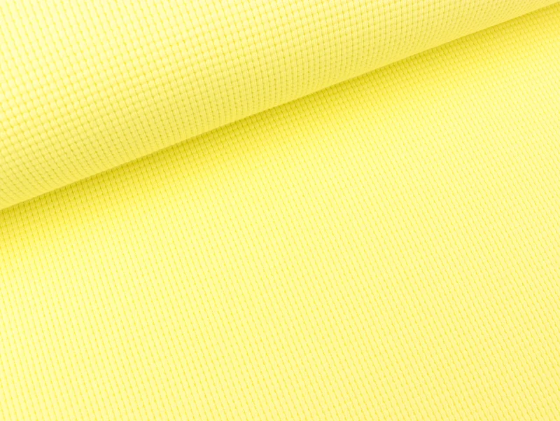 Waffeljersey Clarissa zitronengelb uni