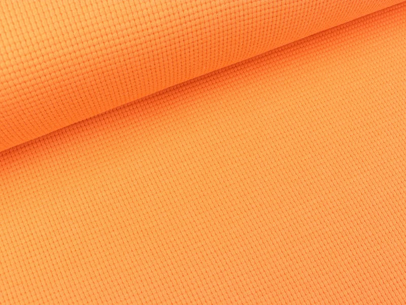 Waffeljersey Clarissa apricot uni
