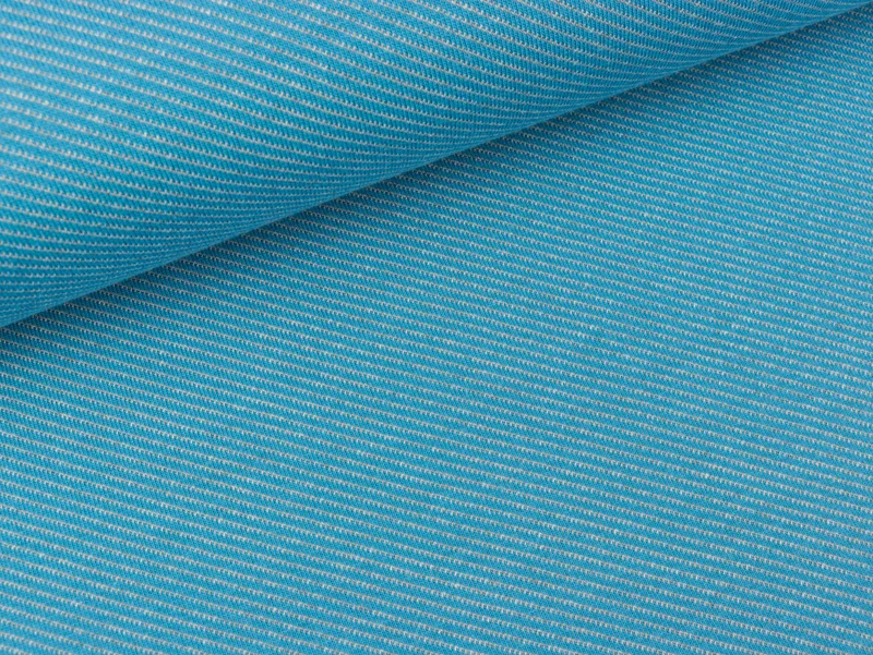 Leichter Jacquard Jersey Serge blau-hellgrau