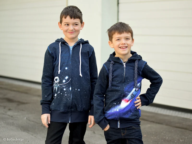 French Terry Space Cowboys by Thorsten Berger Panel 75cm