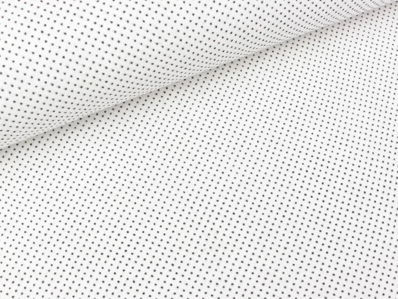Baumwoll Musselin Double Gauze Bambino Pünktchen schwarz auf Ecru
