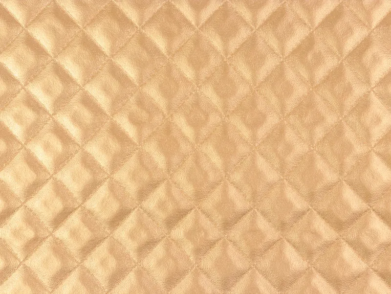 Metallic Steppkunstleder Alma gold