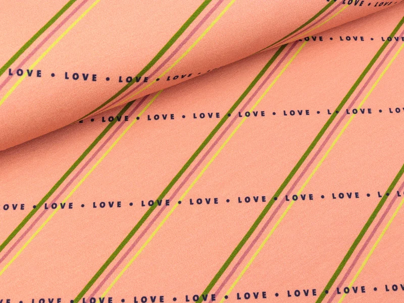 Hamburger Liebe Leichter Baumwollsweat Only You Love always Wins nude-bunt