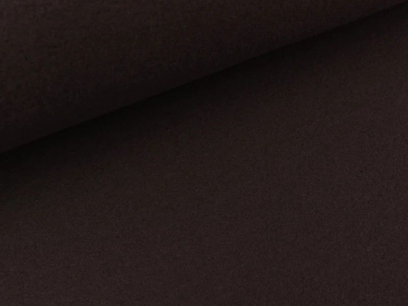 Bio Baumwollfleece mokka uni by Albstoffe