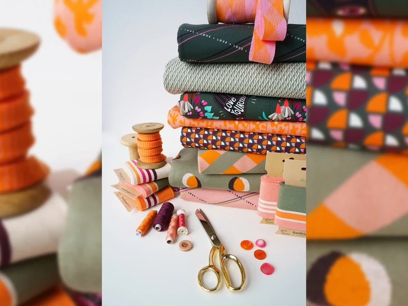 Hamburger Liebe Baumwolljersey Only You Love allways Wins nude-bunt