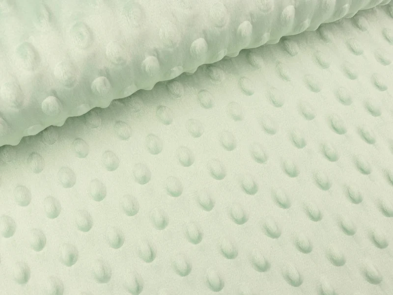Noppenplüsch Minky mint uni