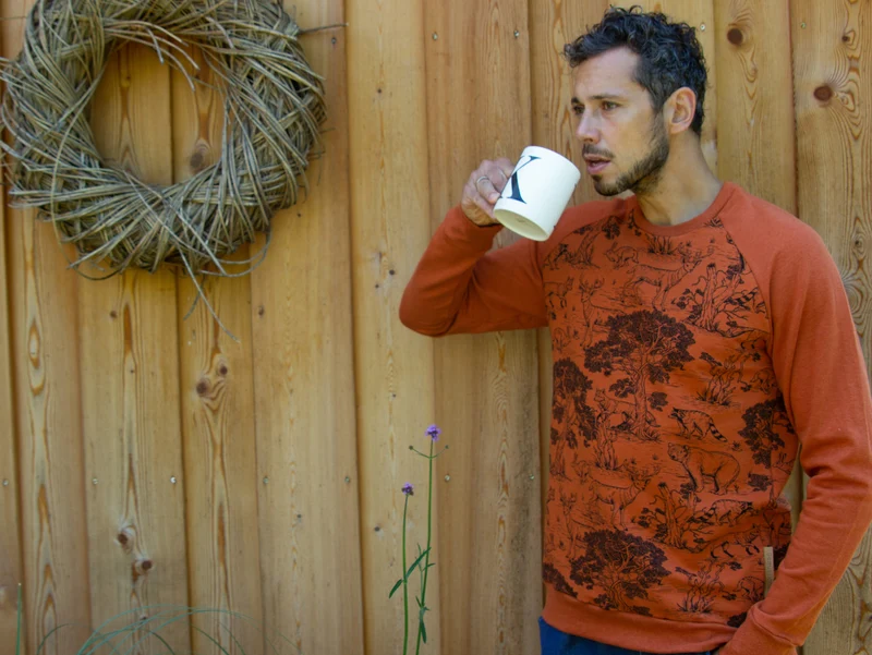Melange Sweat Mareike Waldleben auf terracotta melange